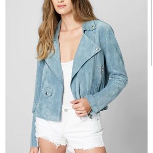 NWT Blank NYC Ocean Wave faux suede moto jacket Size M